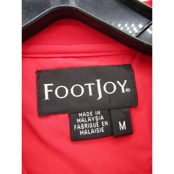 FootJoy Jacket Medium FJ Golf Windbreaker Pullover Logo Elastic Waist - Picture 9 of 11